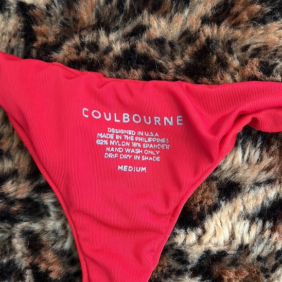Coulbourne extra cheeky red thong bikini bottoms - Picture 3 of 3